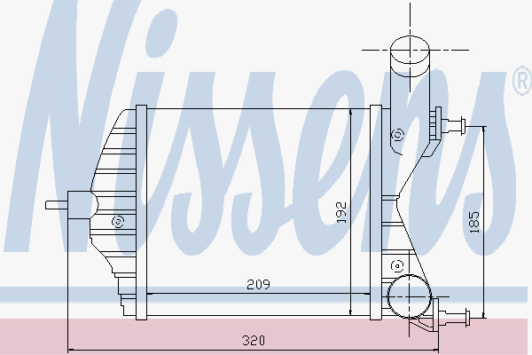Radiator Fiat Punto 1,3 16V 03-