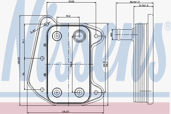 Radiator Mercedes C-Class 01-