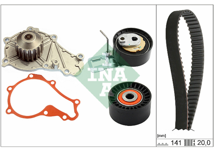 Registerreimsett m/Vannpumpe