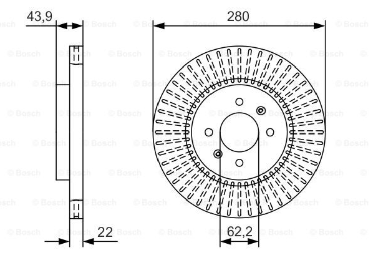 Bremseskive Bosch - NETTOPRISET