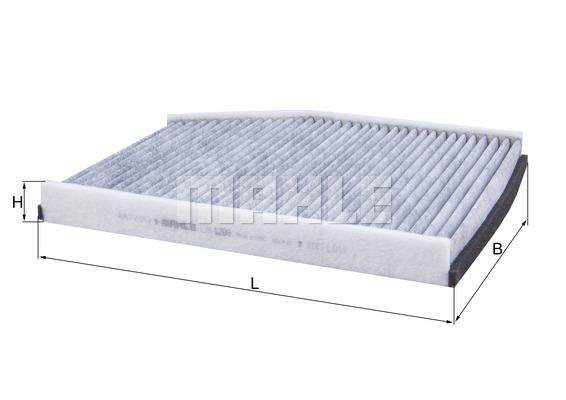 Kupéfilter aktivt kull