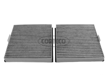 Kupéfiltersett aktivt kull