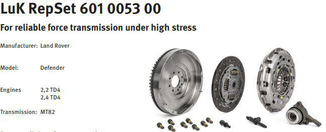 Clutchsett med svinghjul