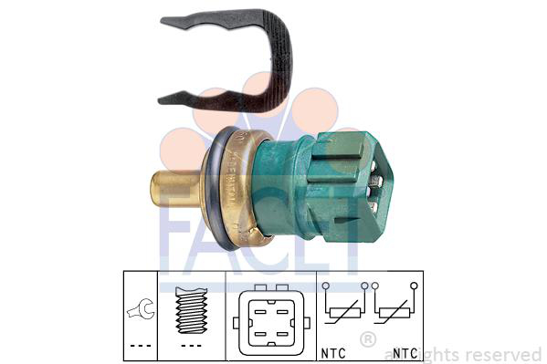 Temperatursensor for kjølevæske
