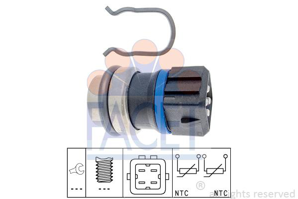 Temperatursensor for kjølevæske