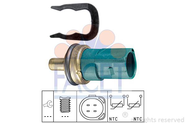 Temperatursensor for kjølevæske