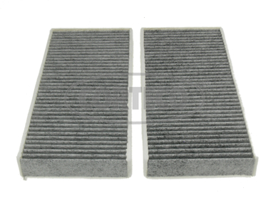 Kupéfiltersett aktivt kull