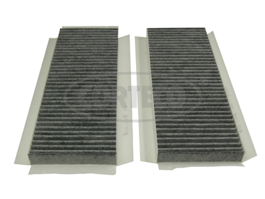 Kupéfiltersett aktivt kull