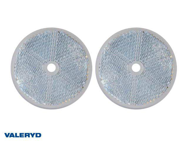 RUND REFLEKS 60 MM HVIT 2PK