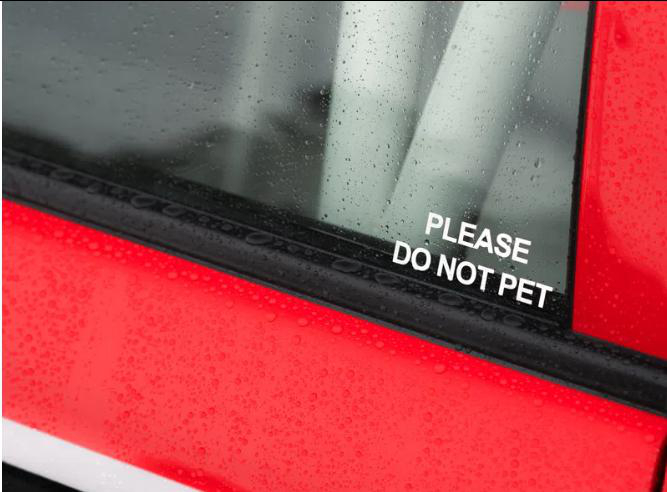 Dekal Please do not pet - vit