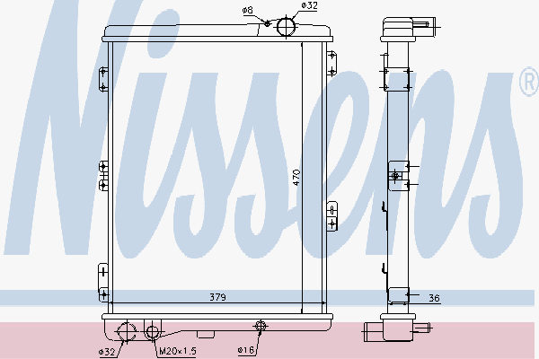 Radiator Audi 90 5 Cyl 83-9