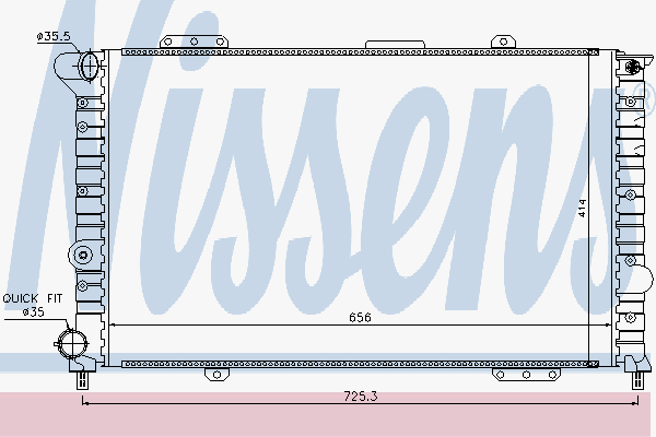 Radiator Alfa 166 2,5 V6-3,0 V