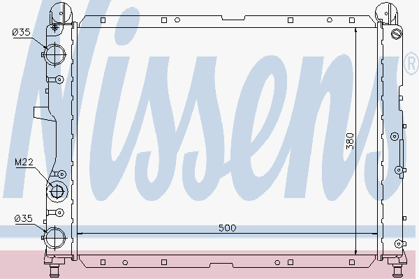 Radiator Alfa 155 2,5 V6 92