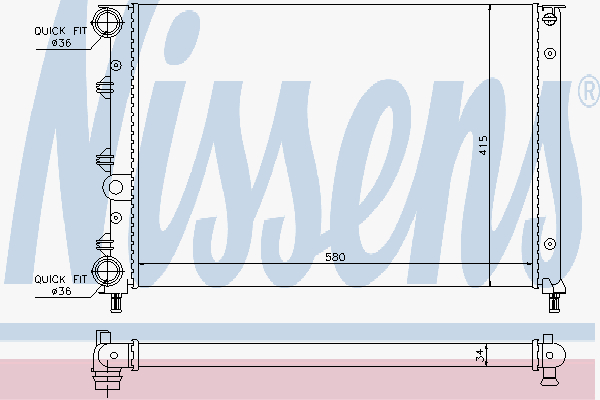 Radiator Alfa 147 1,6-2,0 00-