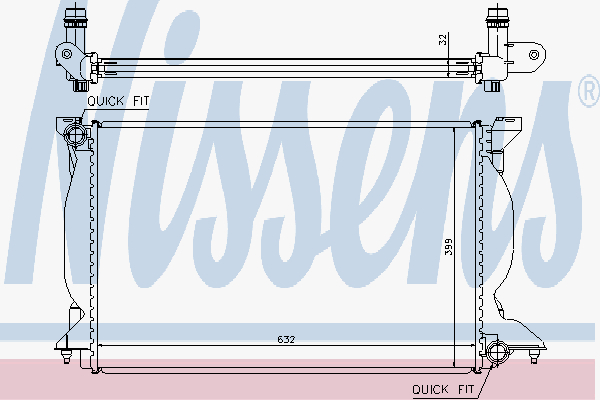 Radiator Audi A 4 2.5 Tdi 01-