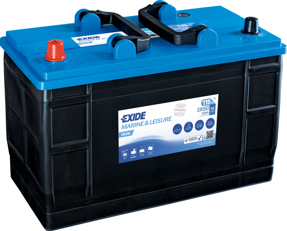EXIDE FRITID-BÅT 12V 115AH 550WH.