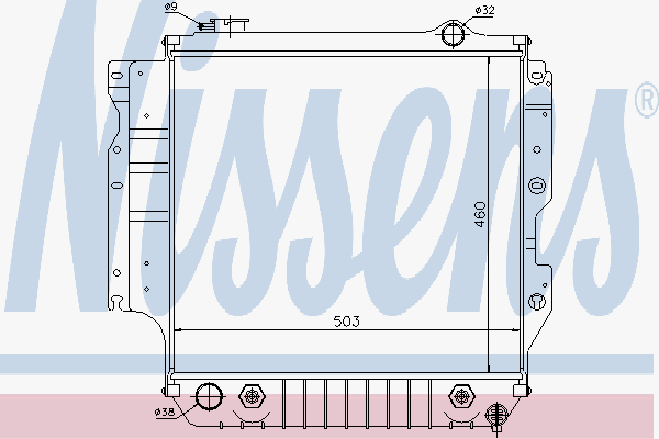 Radiator Jeep Wrangler Aut 92