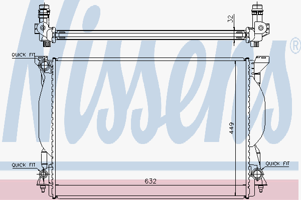 Radiator Audi A 4 3.0-3.2 00-