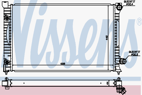 Radiator Audi A 6 Ii 3,7 99-