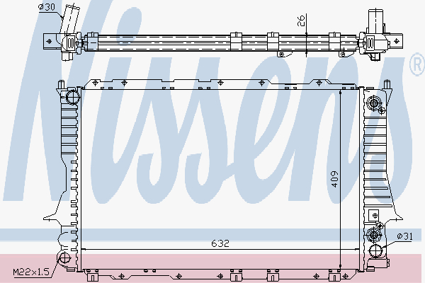 Radiator Audi 100 2,8E V6 90