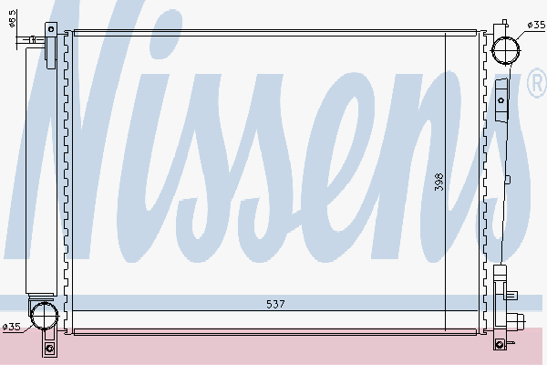 Radiator Chrysler Voyager 2.5