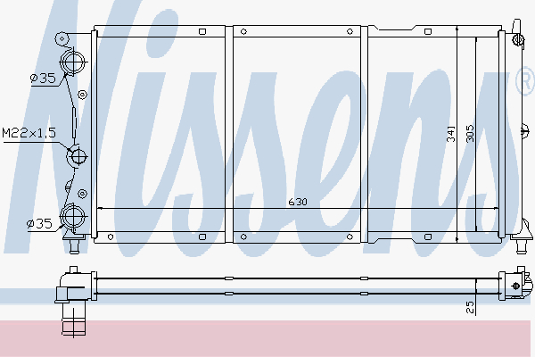 Radiator Fiat Punto D-Td 93-