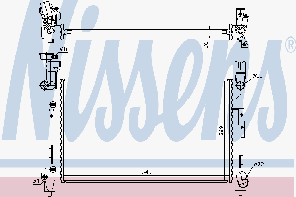 Radiator Chrysler Voyager 3.0