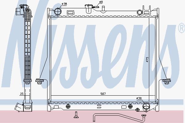 Radiator Isuzu D-Max 2.4I-3.5I
