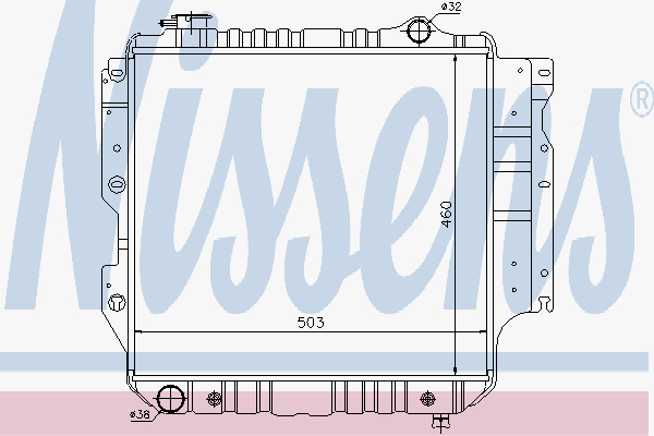 Radiator Jeep Wrangler 92- Rh