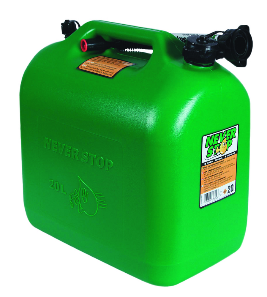 20L NEVERSTOP BENSINKANNE GRØN