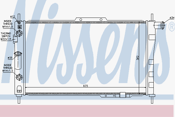 Radiator Daewoo Espero 1,5-2,0