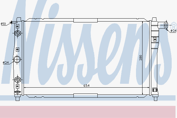 Radiator Daewoo Nubira 2,0 Aut