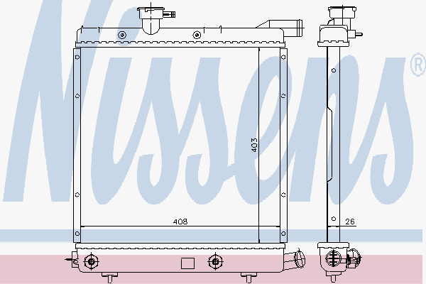 Radiator Chrysler Voyager Van
