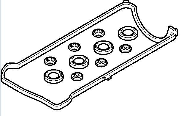 Ventildekselpakningssett