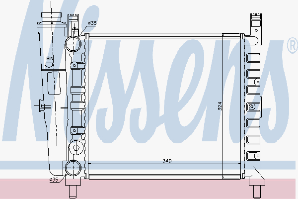 Radiator Fiat Uno 45 Fire 85