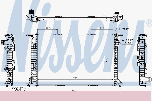 Radiator Audi A4 4.2-V8 07-