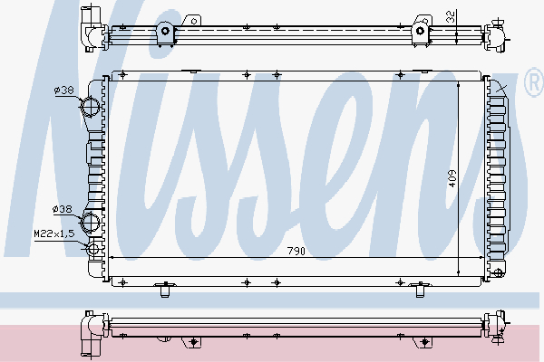Radiator Citroen Jumper 1,9D-1