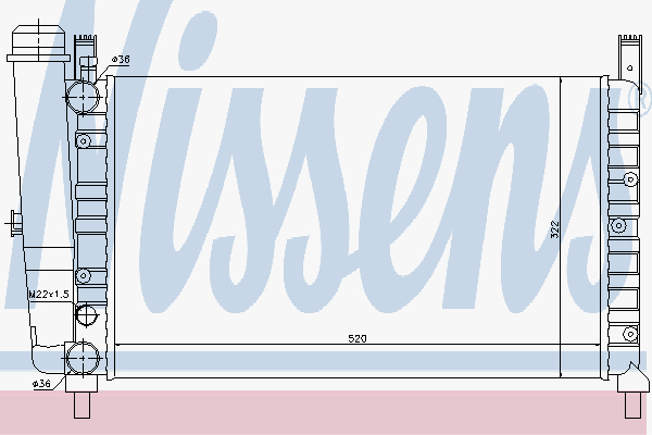 Radiator Fiat Fiorino Ii 75 Ie