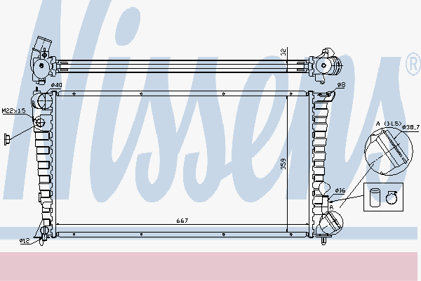 Radiator Citroen Xsara 1.8/1.9