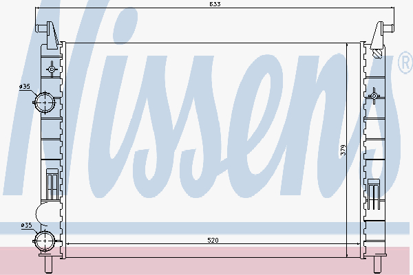 Radiator Fiat Palio 1,2 01-