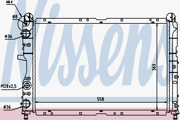 Radiator Fiat Tipo 1,7D-Tempra
