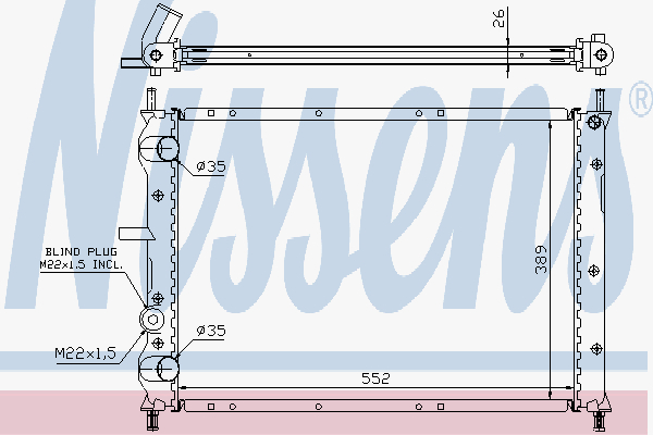 Radiator Fiat Multipla 1.9 Jtd