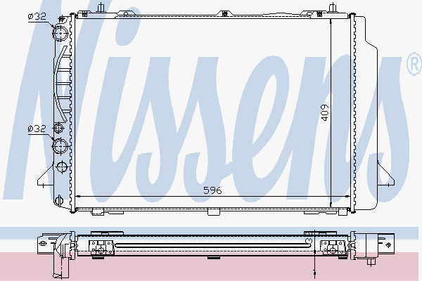 Radiator Audi 80 Diesel 91-