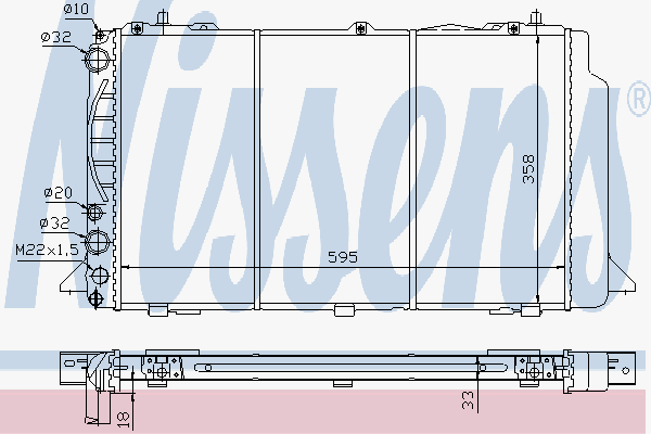 Radiator Audi 80 Quattro 86-