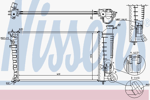 Radiator Citroen Zx 1,6-1,8-1,