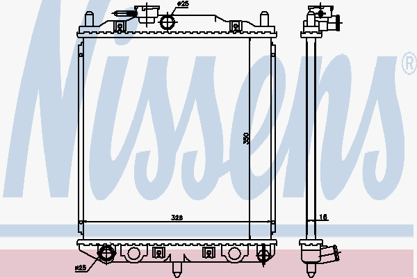 Radiator Daihatsu Coure-Move 9