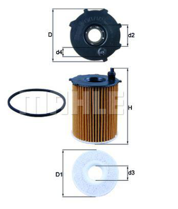 Oljefilter Mahle