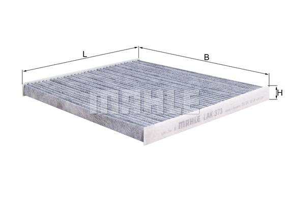 Kupéfilter aktivt kull