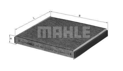 Kupéfilter aktivt kull