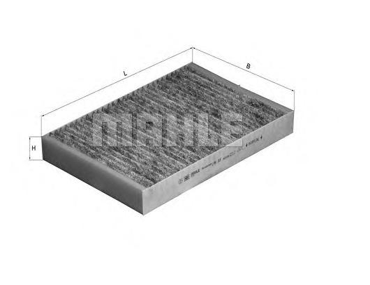 Kupéfilter aktivt kull